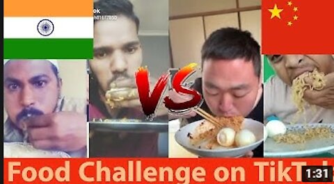 Funny Food Challange On TikTok Who will win INDIA Vs CHINA