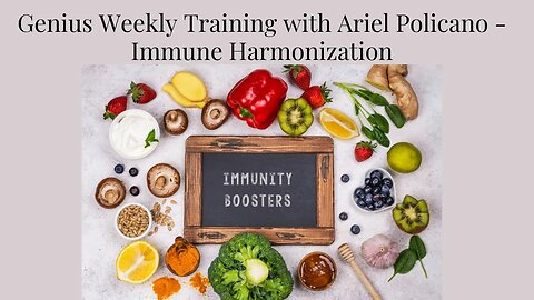 Immune Harmonizing with the Genius: Receive a Scan at weekly training. Join us and volunteer
