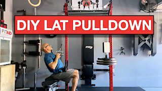 DIY Lat Pulldown Pulley System (Plate Loaded)