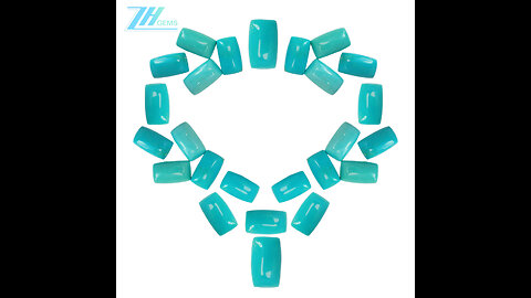 Natural turquoise free-shape jewelry cabochon and rectangle shape cab DIY simple