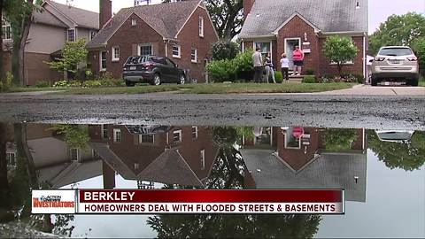 Berkley homeowners dealing with flooded streets and basements