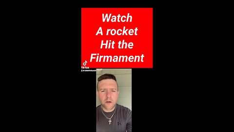 Rocket hitting the firmament