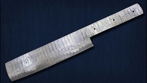 Nakiri Knife Chef Knife Kitchen KNife Hand Forged San Mai Damascus Steel Blank Blade Meat Knife