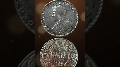 India - British ¼ Rupee 1913. #shorts #coinnotesz #viral