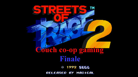 Couch co-op gaming Streets of Rage 2 Finale