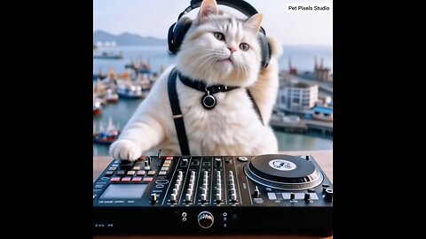 Groovy Cat DJ: Adorable Feline Spins Tracks and Dances 😽😽