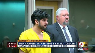 Man charged with hitting, killing toddler