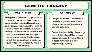 The Genetic Fallacy (Dinesh D'Souza)