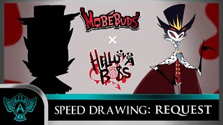 Speed Drawing Request: Helluva Boss - Stolas | Mobébuds Style (LauraOnDuty)