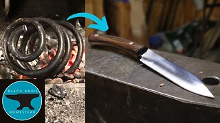 I forged a Spring into A Knife!