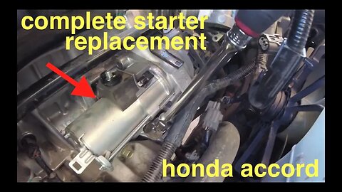COMPLETE Starter Replacement with P0171 Code honda Accord √ Fix It Angel