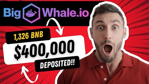 BigWhale.io Update | 1326 BNB and $400,000 in the Contract | Up to 2% Per Day!