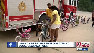 Omaha kids receive bikes donated by local organizations