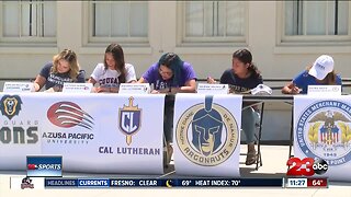 Five Wasco student-athletes sign to continue athletics in college