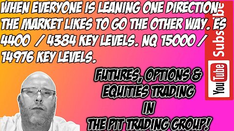 ES NQ Futures Premarket Trade Plan - The Pit Futures Trading