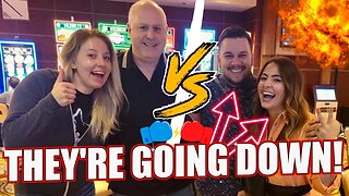 COUPLES SLOT CHALLENGE!!! The Big Jackpot & Jackpot Jackie Slots vs. LADY LUCK HQ & Hubby!