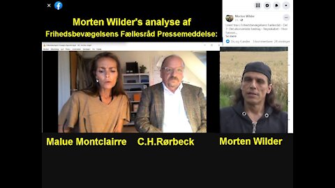 Morten Wilder's analyse af Frihedsbevægelsens Fællesråd 'Pressemeddelse' [01.09.2021]