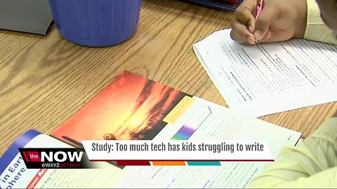 Too much tech: Today's kids struggle to hold pencils, study says