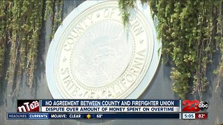 No agreement between County and Firefighter Union