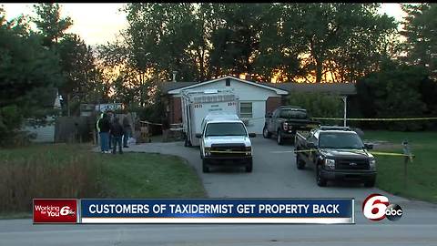 Customers of Brownsburg taxidermist get property back