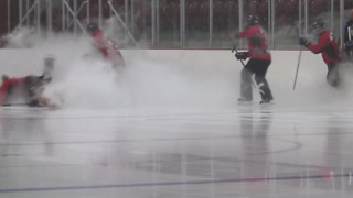 Dry Ice Hockey Rink Fail