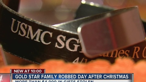 Gold Star Family Robbed The Day After Christmas
