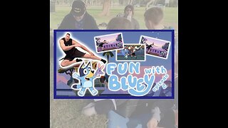 FUN with BLUEY! Can you help Bluey GAMES frisbee