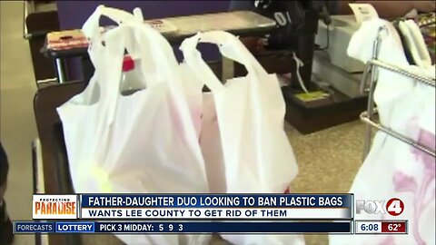Father and Daughter push for plastic bag ban