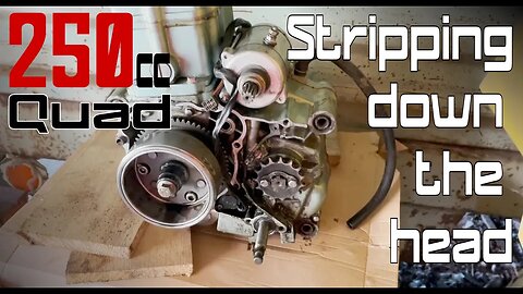 Removing the head from a 250cc Quad bike