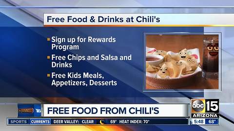 Free chips and salsa from Chili's