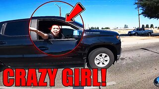Girl Goes Crazy In Road Rage Incident! - Motorcycle Moments 2023 #26