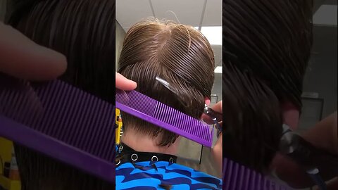 ASMR haircut scissor over comb barber skills #haircut #barberskills