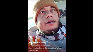 MALACHI MAXEY: "Democrats Used PAIN! PAIN! To Get A Vote." "I WAS a Huge Obama Supporter."