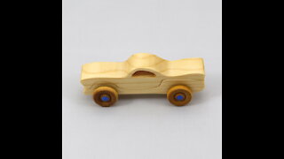 Handmade Wooden Toy Car Itty Bitty Caddy Mini Play Pal Size Pocket Car