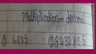 multiplication decimal//decimal//6th hindi and english