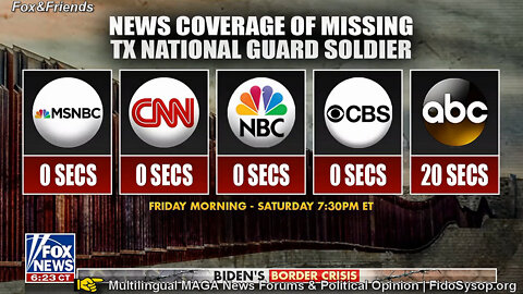 TX National Guard Solder Missing Gets ZERO MSM Coverage