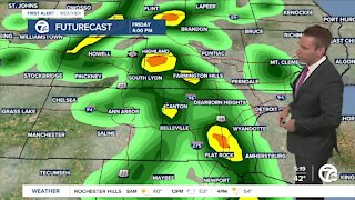 Metro Detroit Forecast: Afternoon showers and a few thunderstorms for Friday