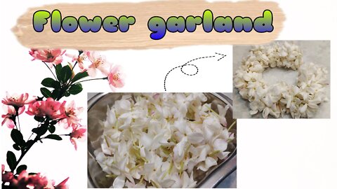 How do you make a simple flower garland?