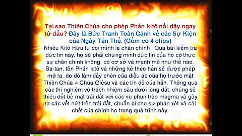 Những Tôi Tớ cuối cùng của Chúa Giêsu, Tiền Hô của Ngài, Sự Chuẩn Bị và Nhiệm Vụ của Họ.P3/4