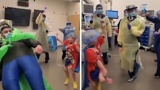 Medical Staff Helps 5-year-old Boy Dance Off Jitters Before Surgery