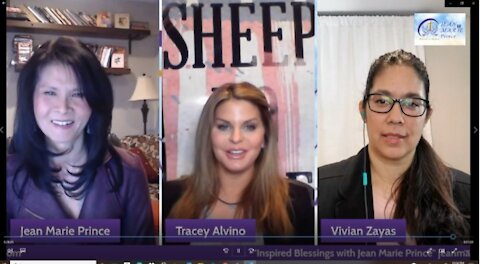 Guests Vivian Zayas and Tracey Alvino on "Inspired Blessings with Jean Marie Prince."