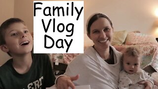 Family Vlog Day/Morning Routine/ Sick Babies/ Building a Deck