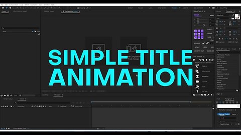 How to create a Simple title template in After Effects?
