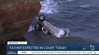 Arraignment for dad accused in truck plunge off cliff