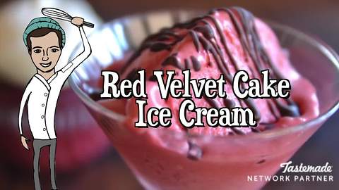 How to make red velvet cake ice cream