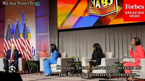 Donald Trump Answers Questions At The Black Journalists Convention... #VishusTv 📺