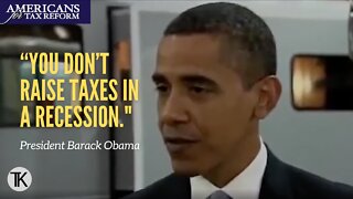 Throwback Thursday: President Obama on Raising Taxes In A Recession
