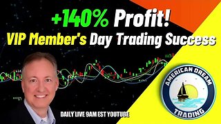 VIP Member's Winning Strategies - Incredible Day Trading Success With +140% Profit