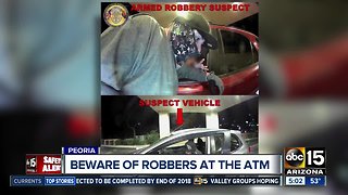 Woman robbed at knifepoint at Peoria ATM