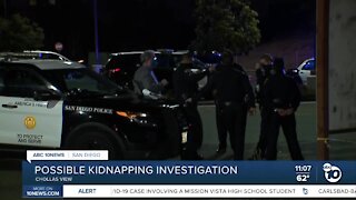 Possible kidnapping investigation